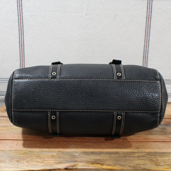 Coach Black Pebbled Leather Chelsea Satchel - Picture 3 of 6